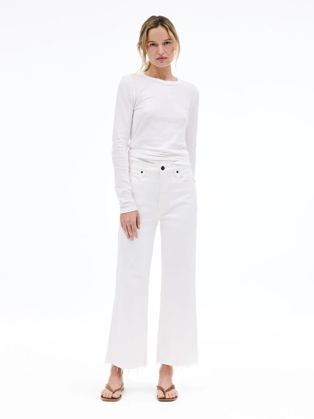 SLVRLAKE 25 Grace Crop Jeans in White